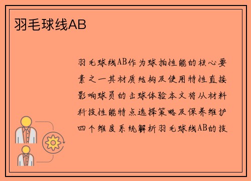 羽毛球线AB